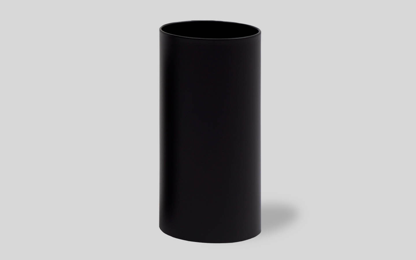 black steel paperbasket